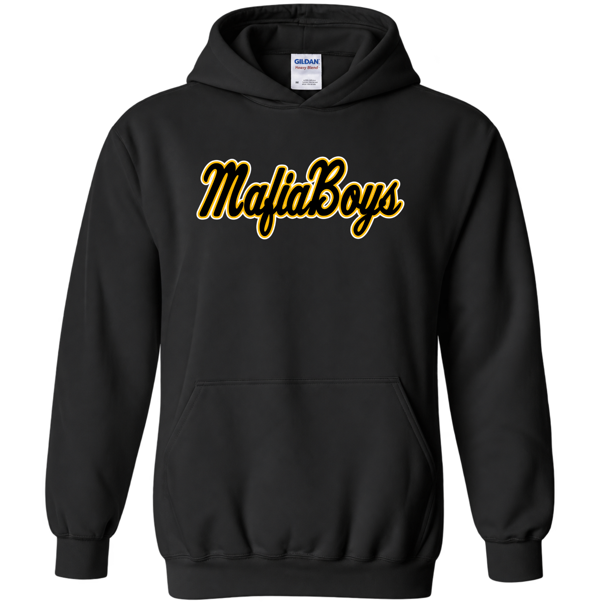 MafiaBoys script logo hoodie in black