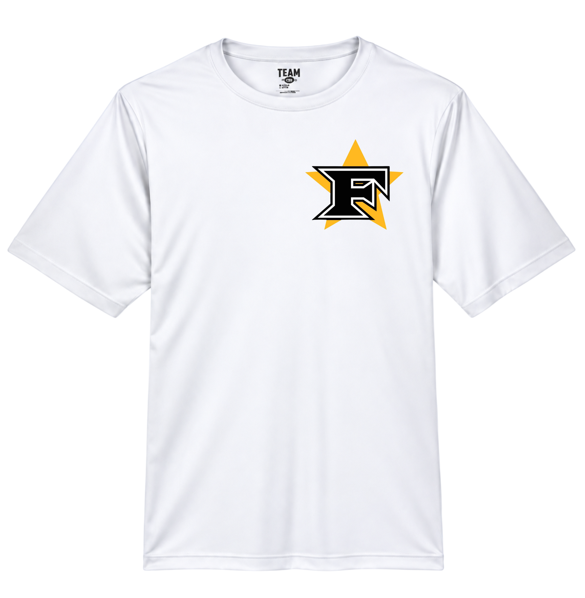 White Star F performance t-shirt front view