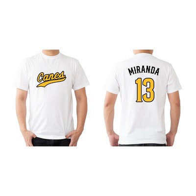 Canes Baseball Cursive Tee