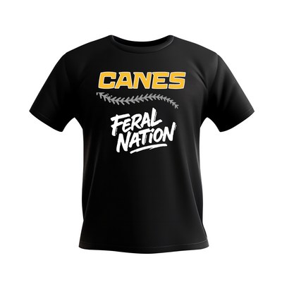 Canes Baseball Feral Nation Tee