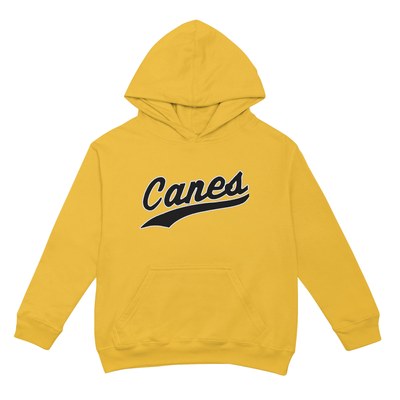 Canes Baseball Gold Hoodie
